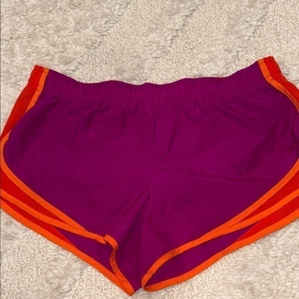 Xersion Women's Vibrant Purple and Orange Athletic Shorts